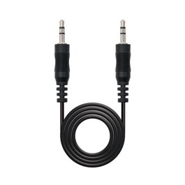 Nanocable Cable Audio Estéreo Jack 3.5 Macho a Jack 3.5 Macho 3m Negro